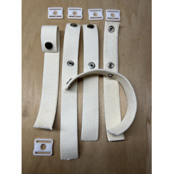 Pro Weight Open Back Goalie Mask Harness Straps